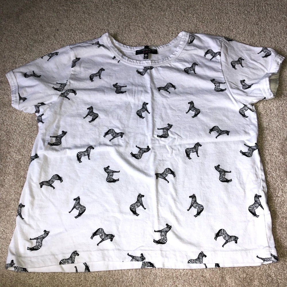 Zebra Crop Shirt